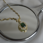 Load image into Gallery viewer, 18K Emerald Necklace