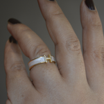 Load image into Gallery viewer, Diamond 'H' Shaped Ring