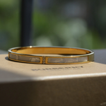 Load image into Gallery viewer, 18K White gold accent bracelet