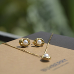 Load image into Gallery viewer, Pearl jewellery set