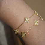 Load image into Gallery viewer, 18K Diamond line bracelet