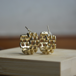 Load image into Gallery viewer, Geometric shaped Hoops