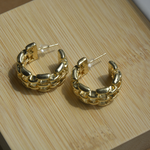 Load image into Gallery viewer, Geometric shaped Hoops