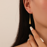 Load image into Gallery viewer, 18K Gold Plated Raindrop Earrings