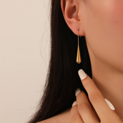 18K Gold Plated Raindrop Earrings