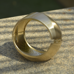 Load image into Gallery viewer, Astra Sculpt Bangle – 18K Gold Plated