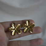 Load image into Gallery viewer, 18K Flower Studs