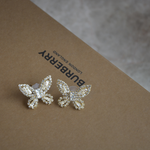 Load image into Gallery viewer, Diamond Butterfly studs