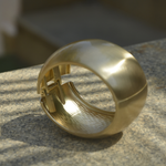 Load image into Gallery viewer, Élan Dome Bangle – 18K Gold Plated