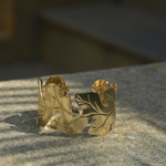 Load image into Gallery viewer, VERDÉA Leaf Cuff – 18K Gold Plated
