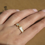 Load image into Gallery viewer, Diamond 'H' Shaped Ring