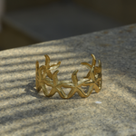 Load image into Gallery viewer, CORALÉA Statement Cuff – 18K Gold Plated