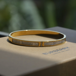 Load image into Gallery viewer, 18K White gold accent bracelet